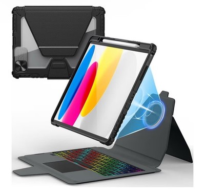 iPad 10th Gen 10.9  Keyboard Case w/ Trackpad, Backlit, Magnetic Cover