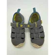 Plae Sam Sandals Barefoot Toddler 12 Gray Blue