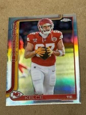 2025 Topps Chrome Travis Kelce Refractor Card 150 Chiefs