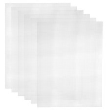 5Pcs Mesh Canvas, 10,5" x 13,5" Plastik-Leinwand f&uuml;r Kreativprojekte