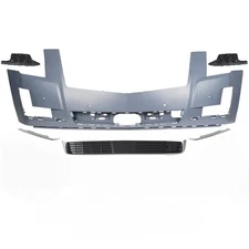 Front Bumper Cover Assembly Lower Grille For 2015-2020 Cadillac Escalade
