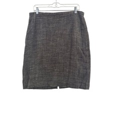 Eileen Fisher Womens Skirt Large L Tweed Made in USA of Italian Fabric Career
