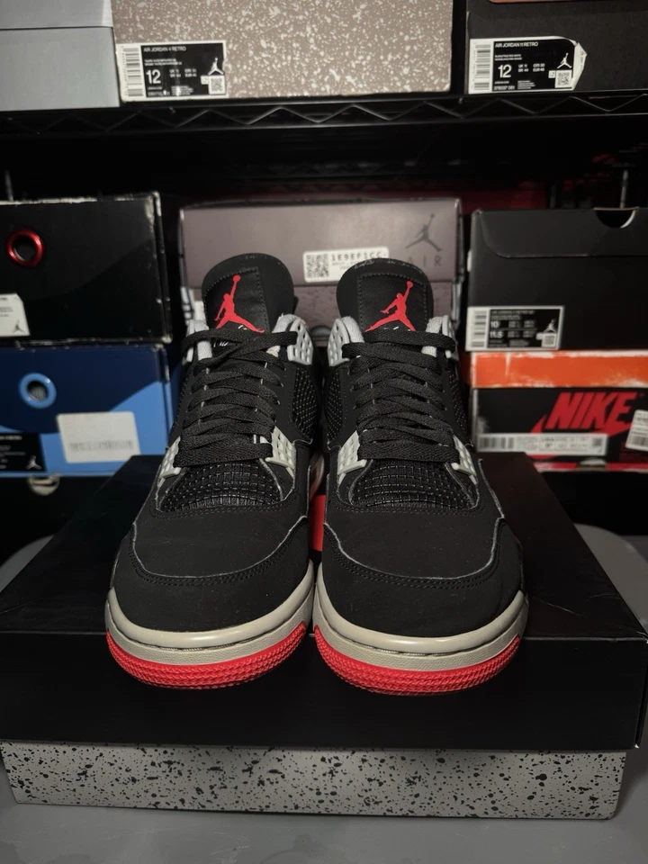 Talla 10 - Jordan 4 Retro OG Mid Bred 2019 (USADO) Foto 4 de 4