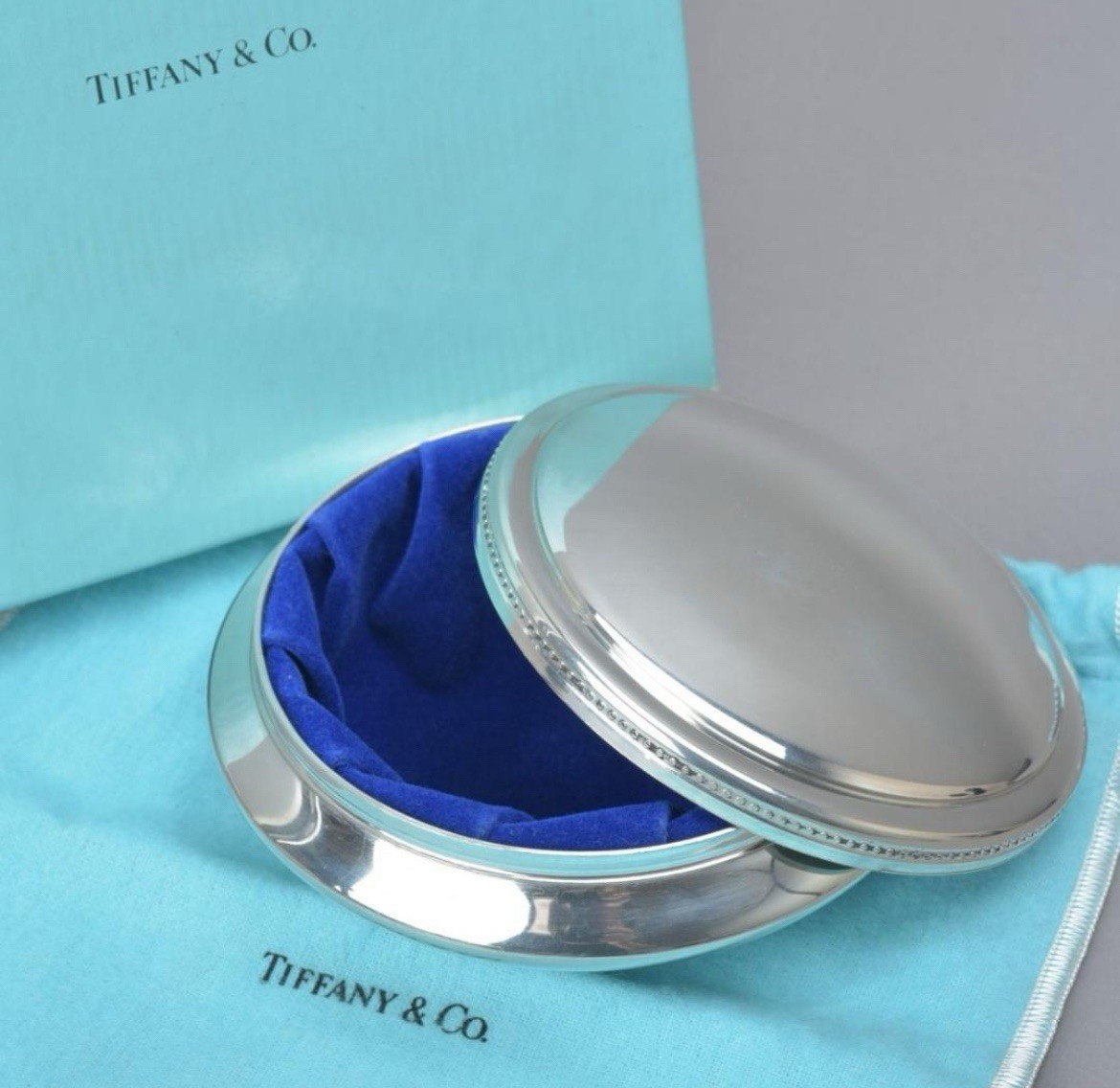 Authentic Tiffany Co Silver Jewelry box UK