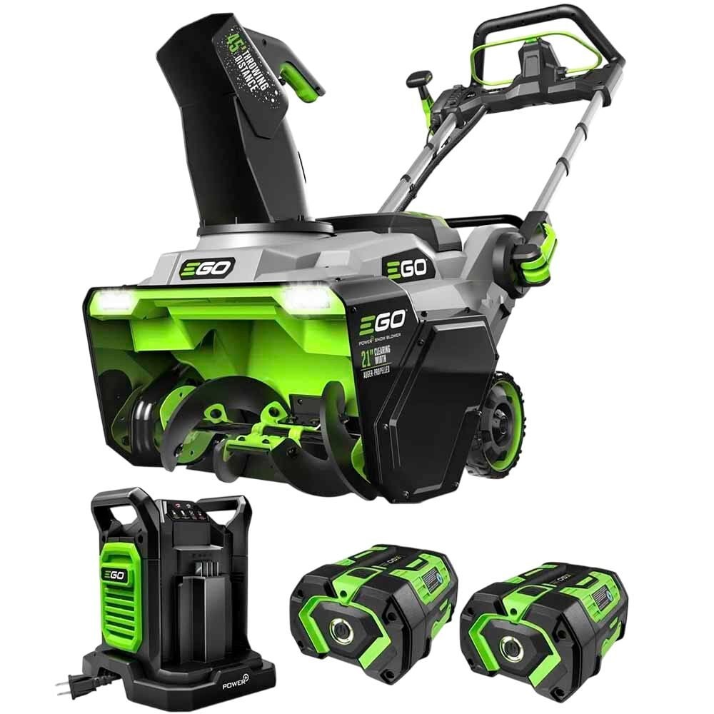 Снегоуборочная машина Ego Power 21-дюймовая со шнековым приводом и Двумя аккумуляторами емкостью 75 Ач 210490₽