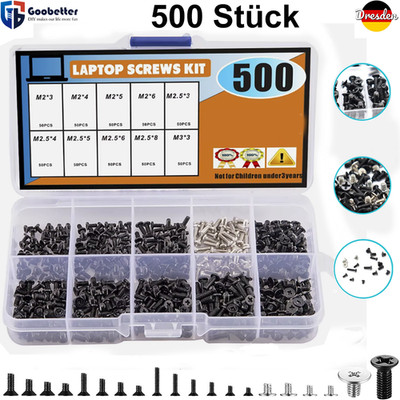 500X Schrauben M2 M2,5 M3 Screw Set Reparatur Zubehör Für Laptop Handy Computer