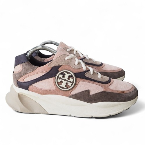 Tory Burch Sawyer Suede Casual Sneakers Seashell Pink 77310 Women's 9M - Picture 4 of 12