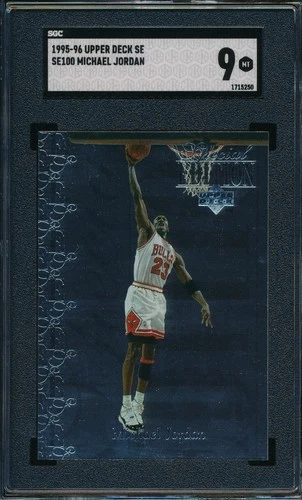 MICHAEL JORDAN 1995 UPPER DECK  SPECIAL EDITION SGC 9 MINT INSERT CARD #SE100!