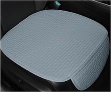 2pcs Car Seat Bottom Cover Pad Breathable Auto Front Seat Button Cushion Gray