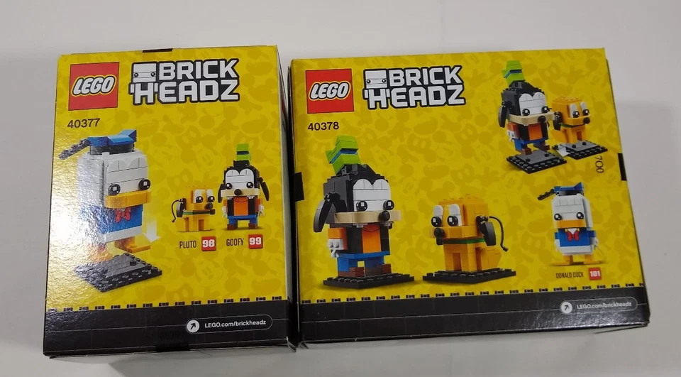Lego Lote Disney Pato Donald 40377, Goofy y Pluto 40378 Brickheadz NUEVO SELLADO Foto 2 de 4