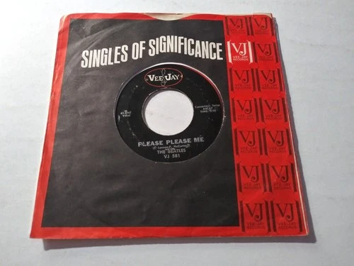 Beatles - Please Please Me & From Me To You VG- Original 45 Vee Jay Record 1964