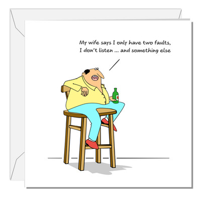 Lustige Geburtstagskarte Ehemann Papa Bruder Sohn Mann Freund frecher Humor 40 50 60