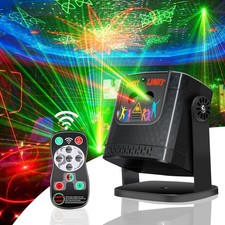 DJ Disco Ball Party Lights - Portable Sound Activated Remote Controlled Strob...