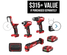 SKIL PWRCORE 12v Brushless 5-tool Combo Kit w/ Battery & Charger