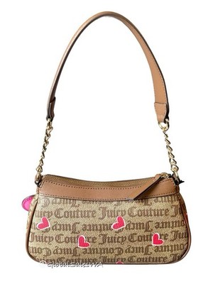 Juicy Couture I Heart Juicy Chestnut Chino Shoulder Bag Heart