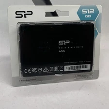 Silicon Power 512GB SSD 3D NAND A55 SLC Cache Performance Boost SATA III 2.5"...