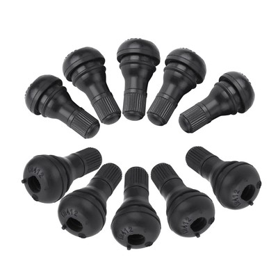 10Pcs Car Auto TR412 Wheel Snap In Tire Tyre Valve Stem Dust Cap Rubber Valv SU2