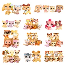 LPS Dachshund Collie Figure Dog Cat Toy Mini Animal Model Xmas Vintage Gift Toy