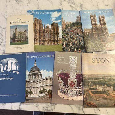 UK Landmark Guidebooks Lot 8 Stonehenge Tower London Westminster Abbey