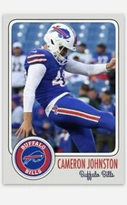 Cameron Johnston Novelty Football Card! Buffalo Bills