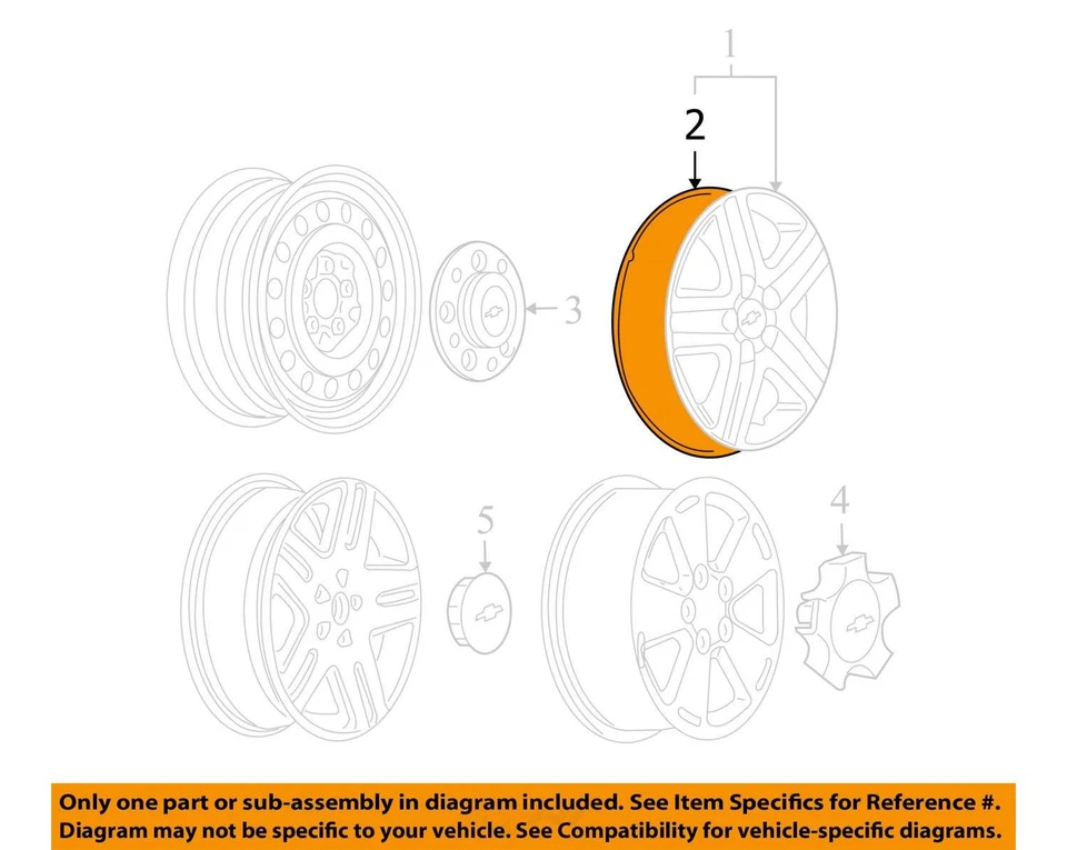 Anillo Chevrolet Impala Monte Carlo Delrin 2006-2011 9596121 - nuevo OEM Foto 2 de 3