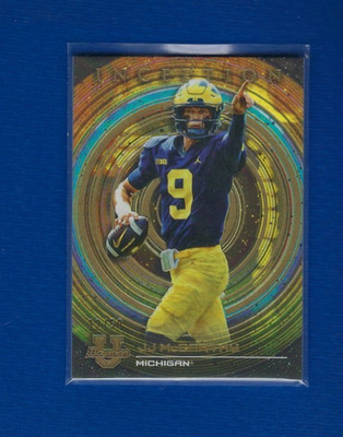 JJ McCarthy 2023 Bowman Inception #6 Gold Foil SER#12/50 NFL SP Rookie Vikings