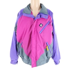 Woolrich Men Coat Full Zip Button Thinsulate Multicolor Size L