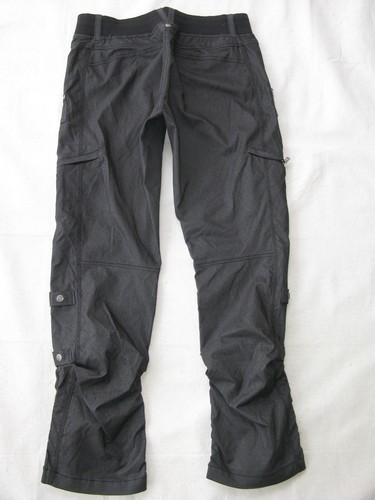 Athleta Womens Cargo Roll-up Workout Straight Pants Sz 8 Charcoal w Stretch - 第 5/10 張圖片