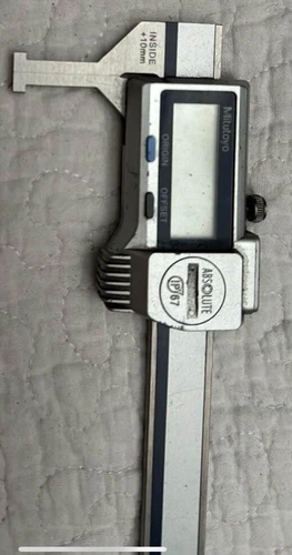 Rare Mitutoyo Digital Knife Edge Groove Caliper
