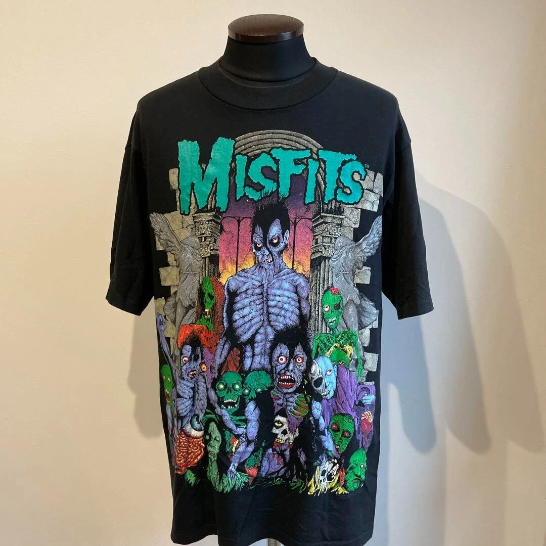 90S Misfits Misfits Vintage T-Shirt Band T-Shirt Large Size Black