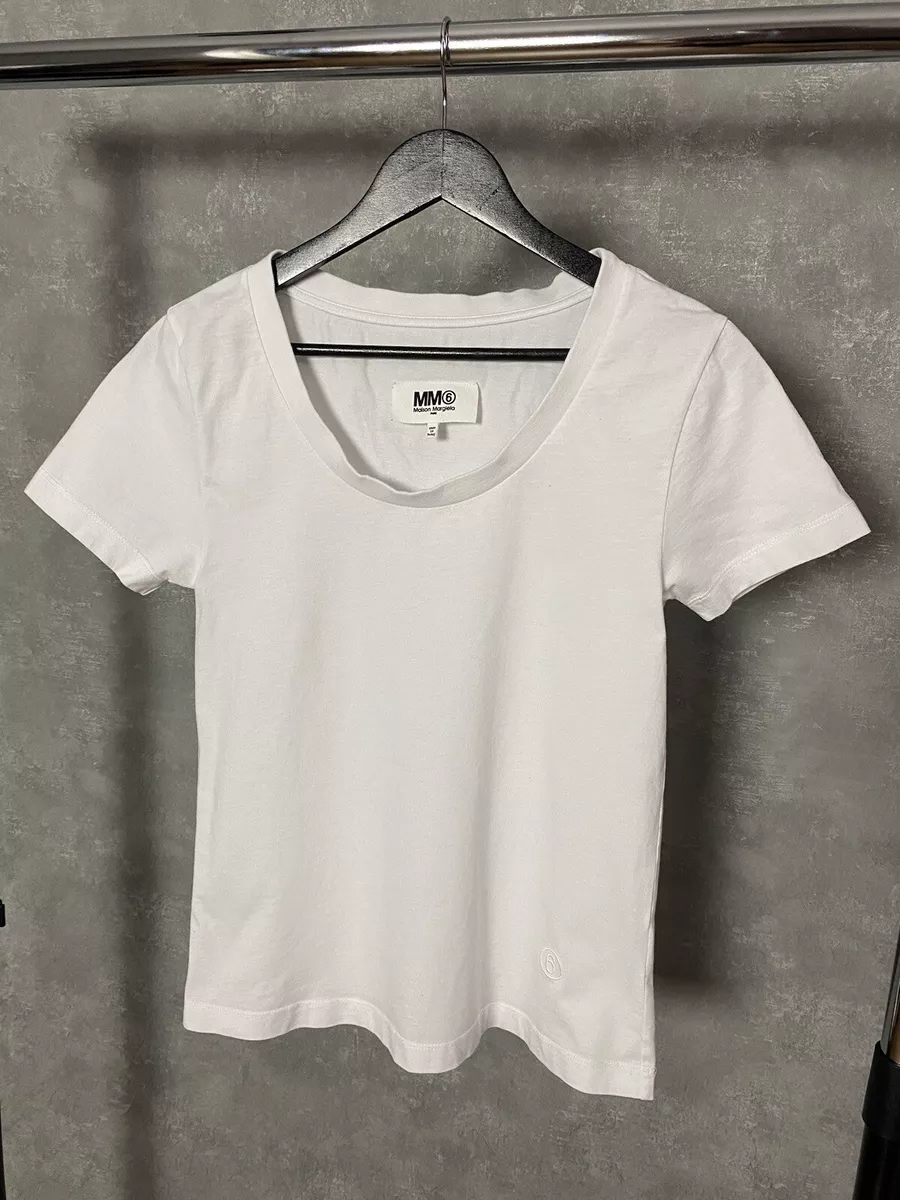 MM6 Maison Margiela White Short Sleeve T-shirt Size M