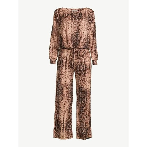 Sofia Intimates Women's size 3X Off the Shoulder Lounge Pant Set, 2-Piece Snake - Picture 4 of 9