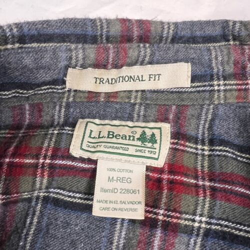 LL Bean Paket 2 Flanellhemden kariert Gr. M Reg Traditional Fit L0812 - Bild 10 von 12