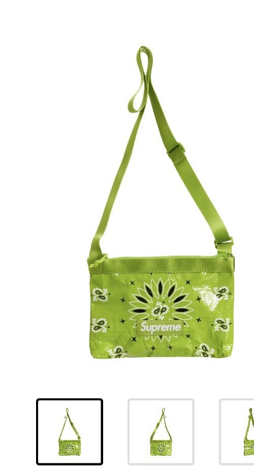 Sac « bâche » Supreme Bandana **vert Deadstock SS21 RARE**