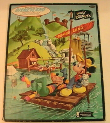 Mickey Puzzle Walt Disney's Disneyland Frame Tray 4428 Frontier Land ...