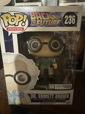 New Funko Pop Movies Back to the Future LootCrate Exclusive#236 Dr. Emmett Brown