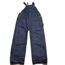 Dickies Men's Size 40x32 Bib Overall Navy Denim