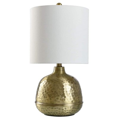 StyleCraft Table Lamp 16.5'' Metal Fabric Novelty Incandescent 1-Light Gold