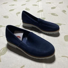 SKECHERS WOMENS AIR COOLED ARCH FIT BLUE SIZE 8.5  158543 RUBBER BOTTOM