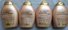Pack 4 NEW OGX Ever Straight Brazilian Keratin Therapy Shampoo