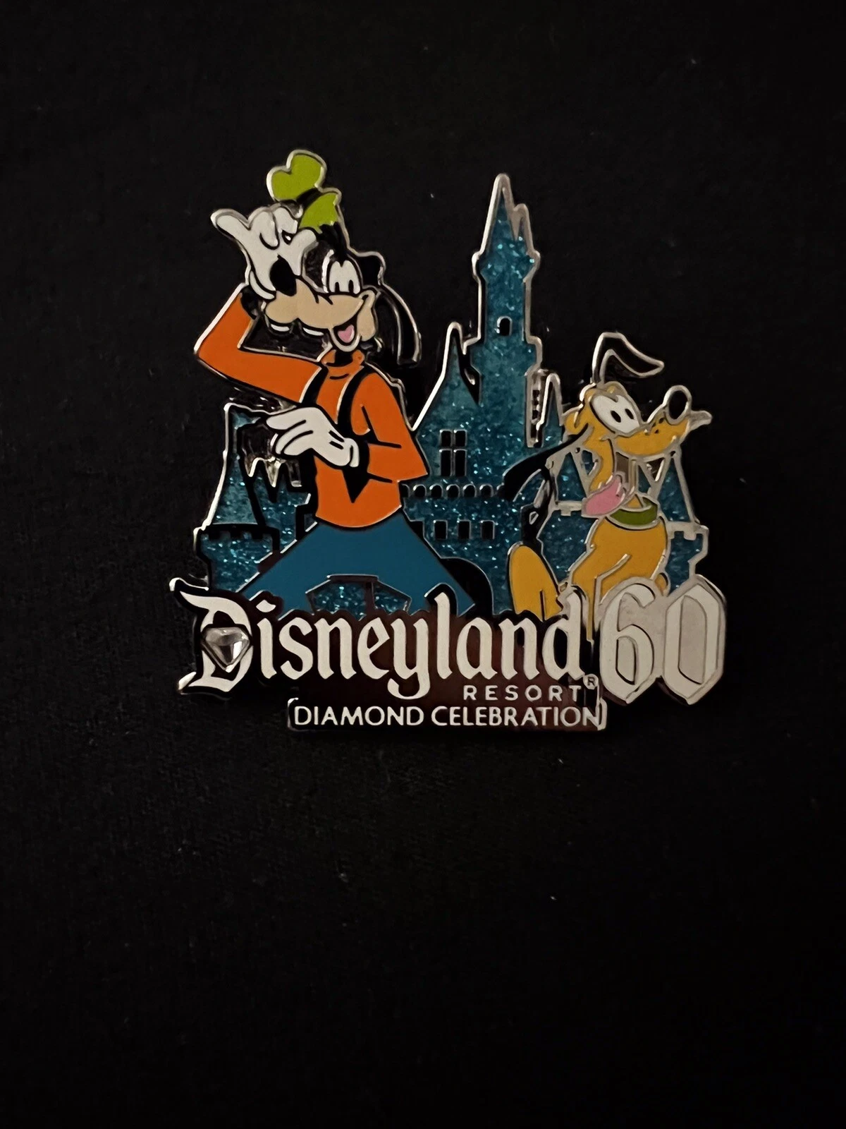Disneyland 60th Resort Diamond Celebration Goofy & Pluto Pin Disney Collectible