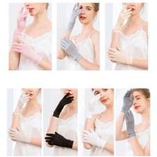 Women 100 Mulberry Silk Sun Protective Gloves Uv Protection Sunblock Gloves