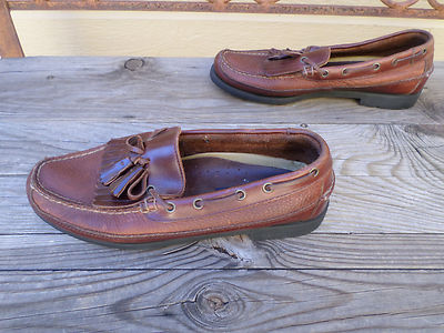 Sperry Top-Sider Brown Leather Tassel Loafers Boat Shoes  display picture 1