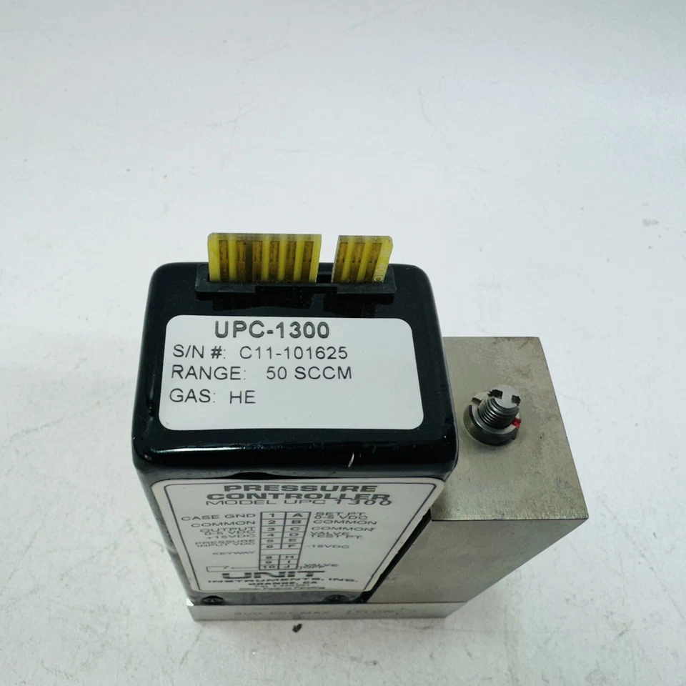 Unit UFC-1300 Mass Flow Controller, HE, 50 SCCM, Used - Image 2 of 4