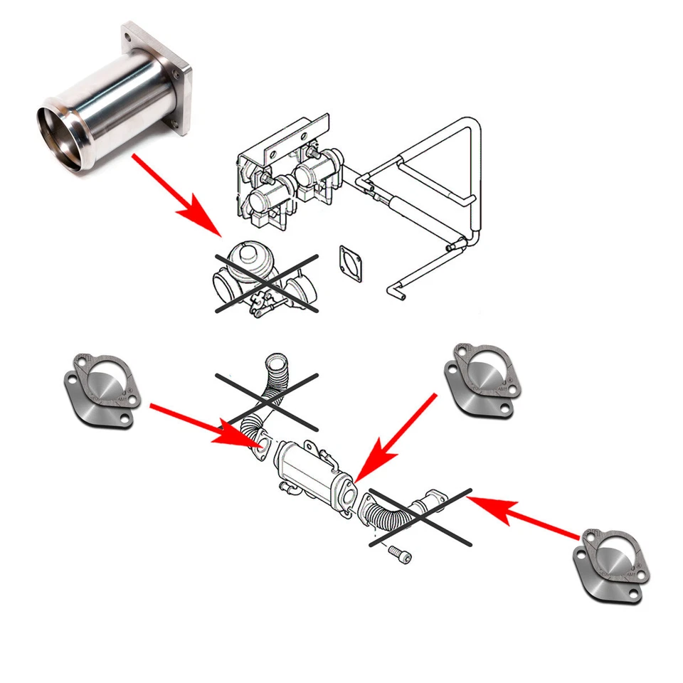 F88 EGR Válvula de Reparación para Land Rover Discovery Defender 90 110 2.5D Td5 - Imagen 2 de 4