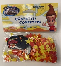 Vintage Jimmy Neutron Confetti Nickelodeon NOS DesignWare American Greetings
