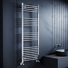 Bathroom Heater Towel Rail Radiator Chrome Straight Ladder Warmer Rad 1600x600mm