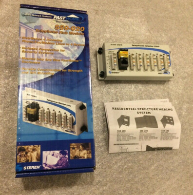 Steren Telephone Hub Module Fast Home Distributes 4 Lines to 6 Phones 550-020 