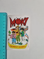 VINTAGE 80s ORIGINAL MOKI THE WAYS OF THE WORLD STICKER STICKER STICKER
