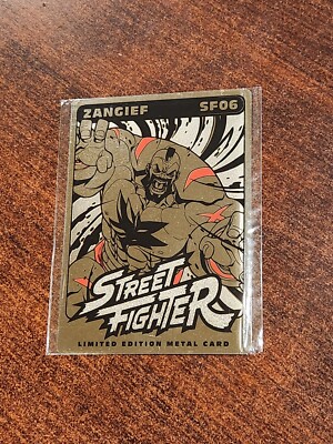 Ships Safely!  Zangief SF06 Metal Card - Street Fighter 2 II - UDON Limited